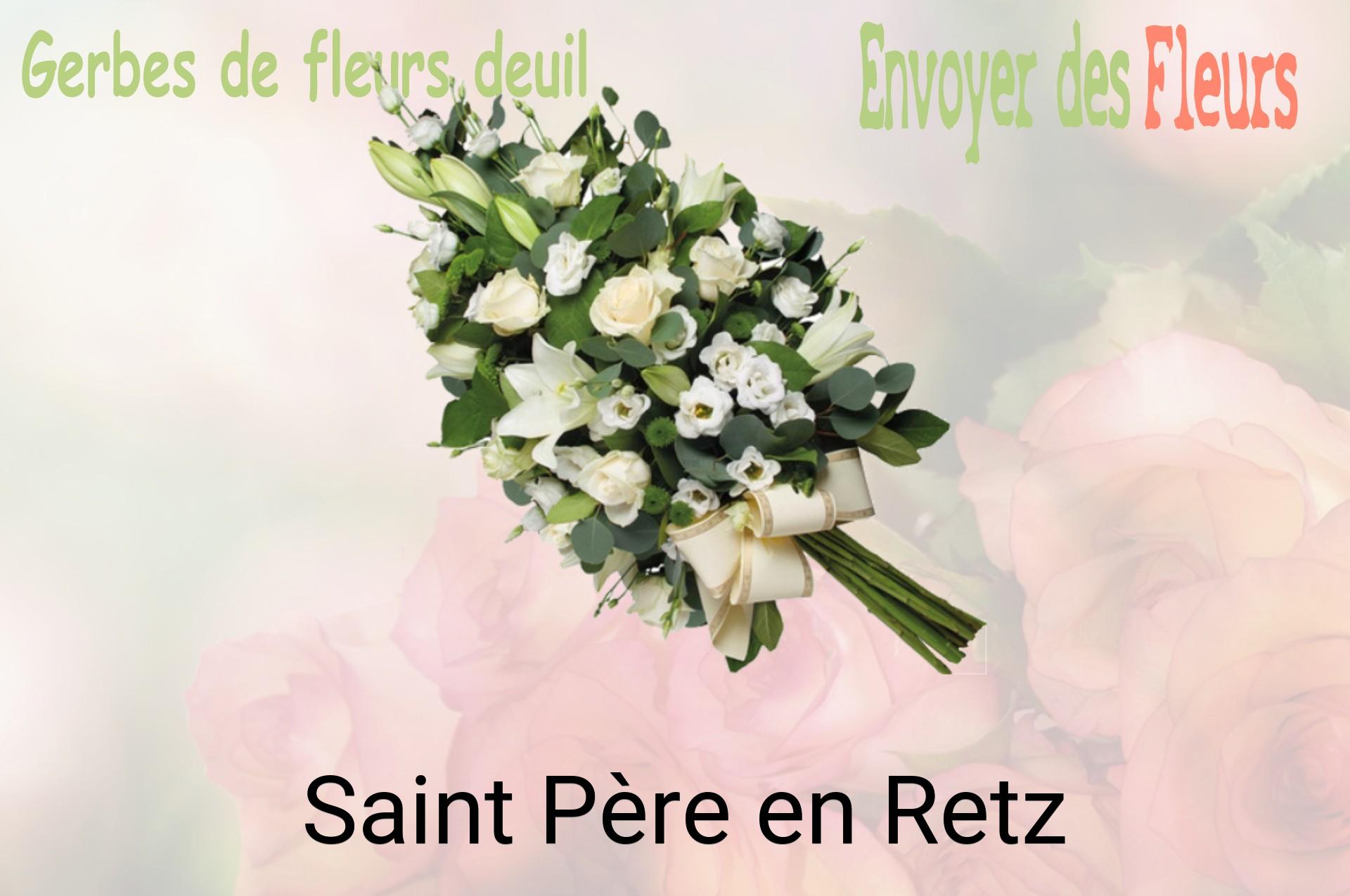 Gerbe de fleurs de deuil livrée à Saint-Père-en-Retz